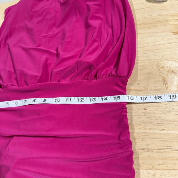Magicsuit NWT Susan One Piece Ruby Red Pink Size 14 Underwire Bra Full Coverage - Picture 10 of 13